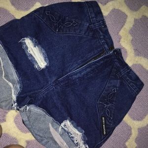 Rocky Mountain high waisted denim shorts
